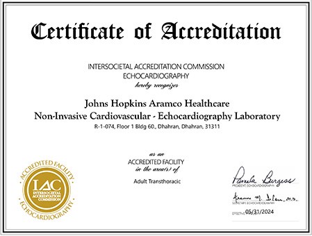 Echocardiography Accreditation by Intersocietal Accreditation Commission (IAC)